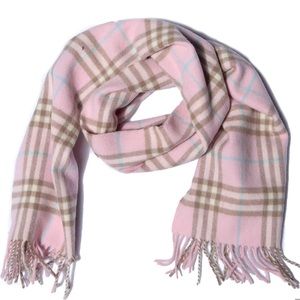 Authentic Burberry Pink Nova Check Scarf